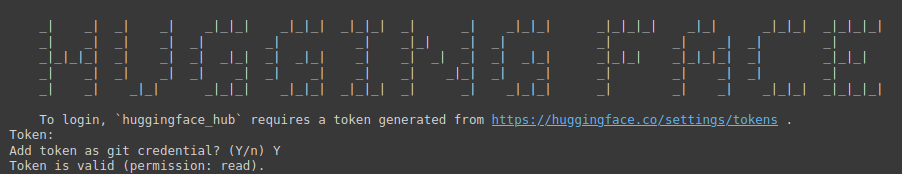 hugging face login